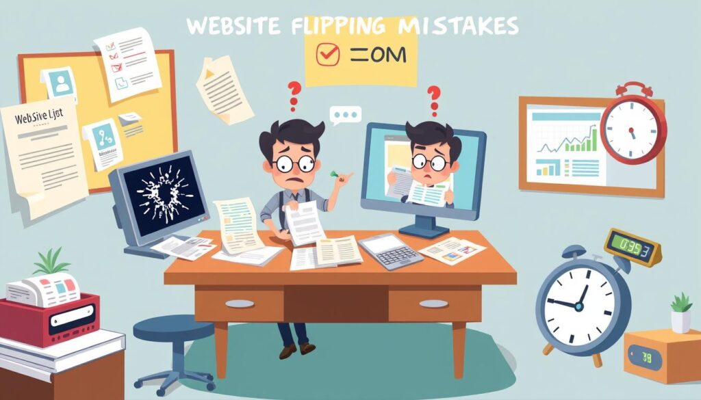 website flipping mistakes